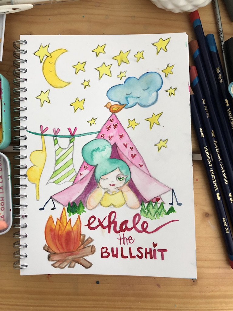Art Journal Exhale the Bullshit