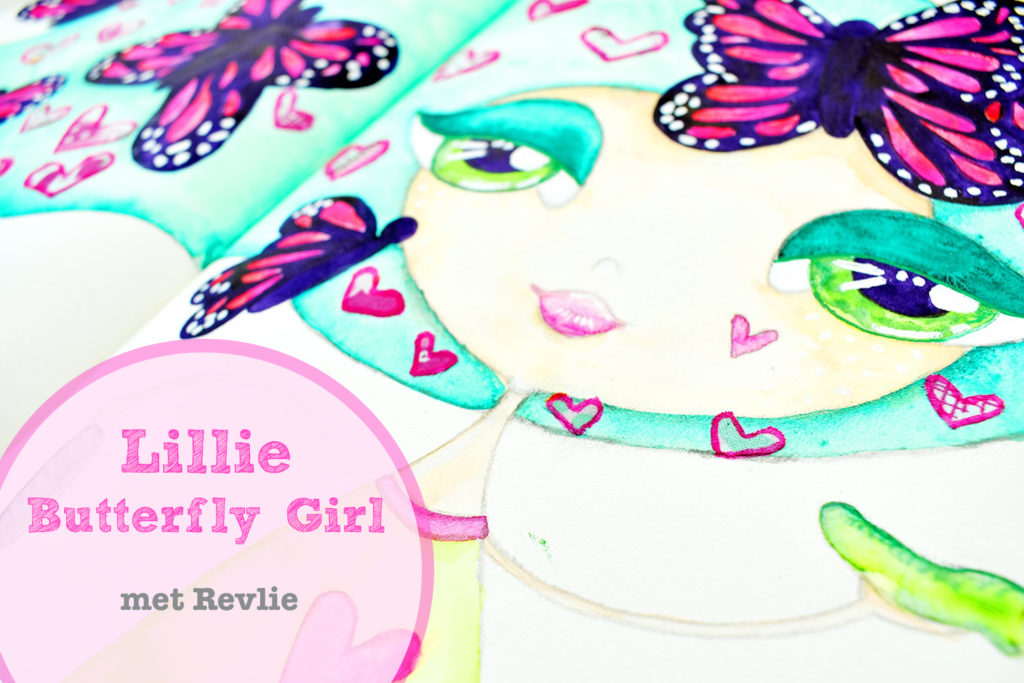 Droom Meisjes Tekenen - Lillie Butterfly Girl