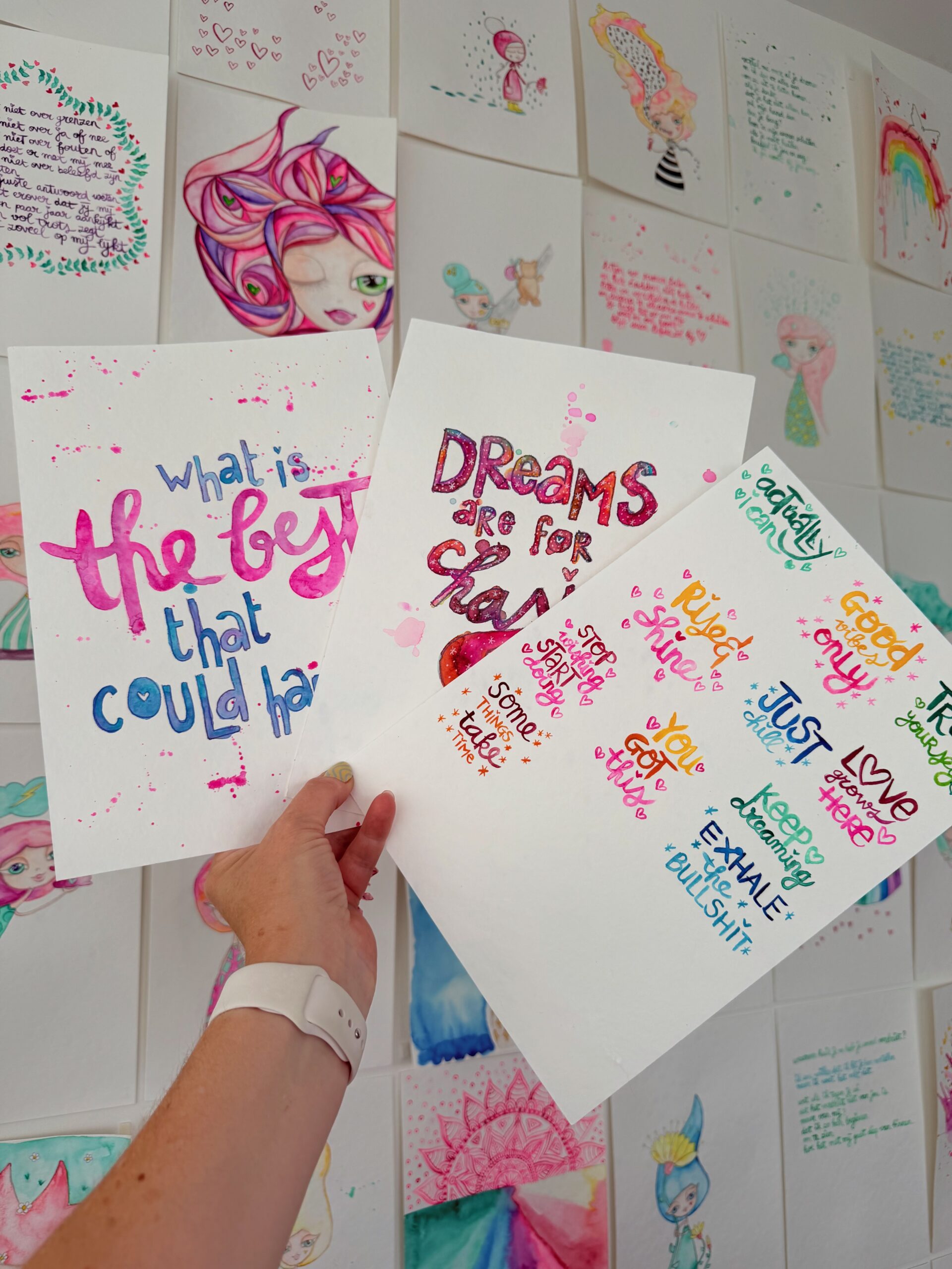Handlettering Waterverf Quotes